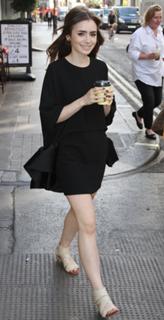 Lily Collins feet photo thumbnail