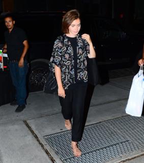 Lily Collins feet photo thumbnail
