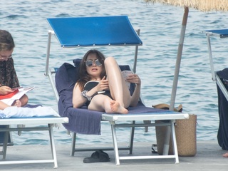 Lily Collins feet photo thumbnail