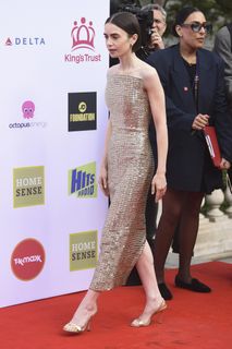 Lily Collins feet photo 4