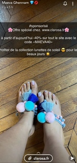 Maeva Ghennam feet photo 9