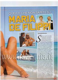Maria De Filippi feet photo thumbnail
