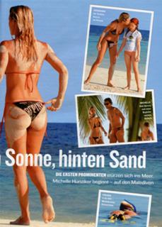 Michelle Hunziker feet photo thumbnail