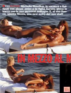 Michelle Hunziker feet photo thumbnail