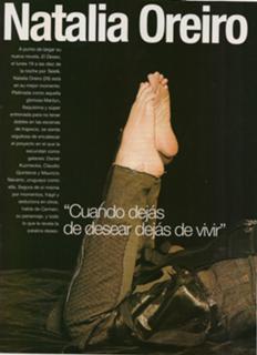 Natalia Oreiro feet photo thumbnail