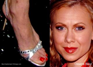 Oksana Baiul feet photo 2