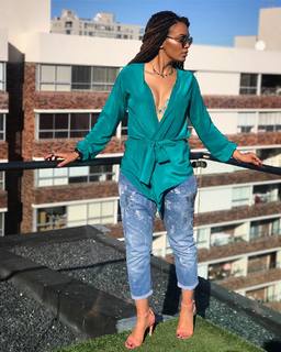 Pearl Thusi feet photo 1