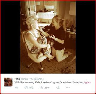 Pink feet photo thumbnail