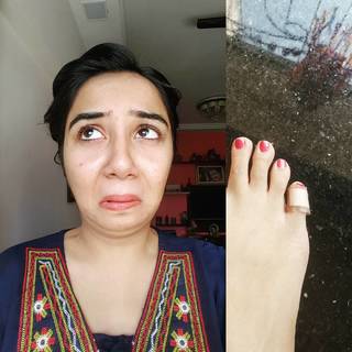 Prajakta Koli feet photo thumbnail