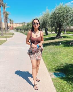 Prajakta Koli feet photo thumbnail