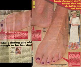 Princess Diana feet photo thumbnail