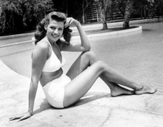 Rita Hayworth feet photo thumbnail