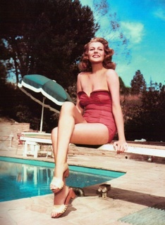 Rita Hayworth feet photo thumbnail