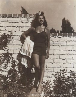 Rita Hayworth feet photo thumbnail