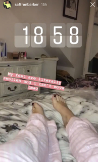 Saffron Barker feet photo thumbnail