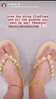 Urwa Hocane feet photo 2