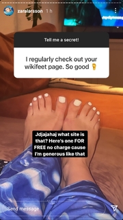 Zara Larsson feet photo thumbnail