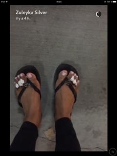 Zuleyka Silver feet photo 1